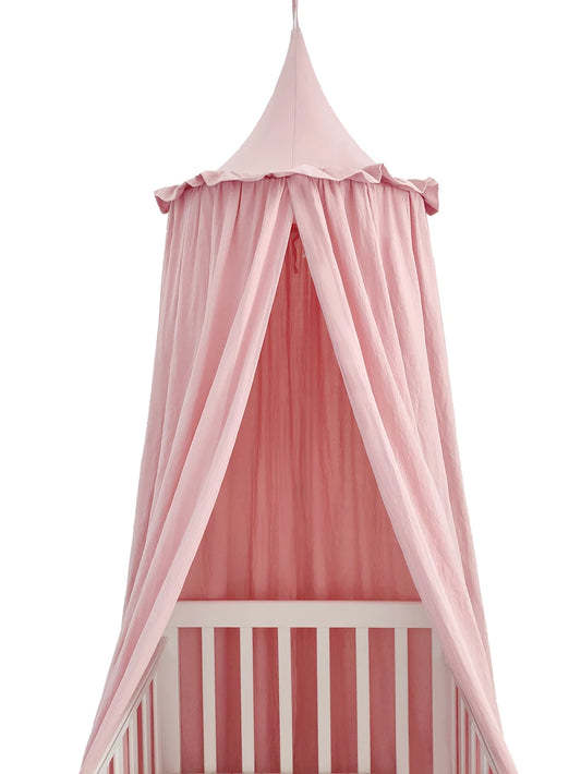 Cotton Crib Canopy with Frill - Naia Boutique