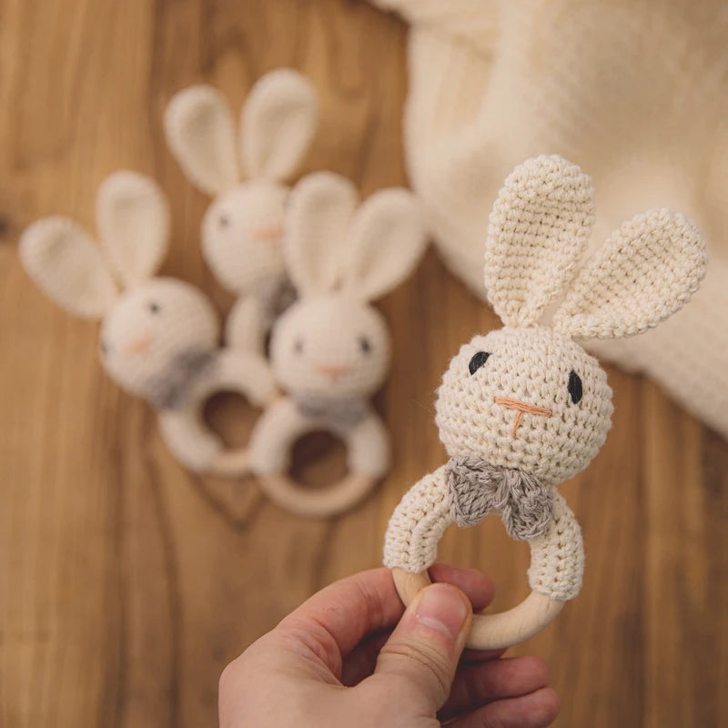 Cuddly Crochet Bunny Rattle - Naia Boutique