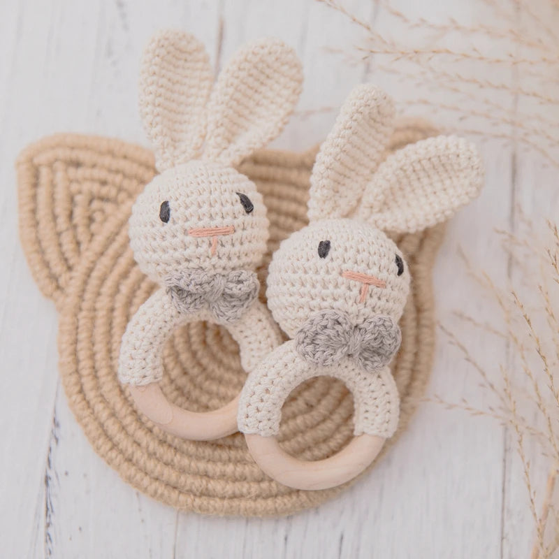 Cuddly Crochet Bunny Rattle - Naia Boutique