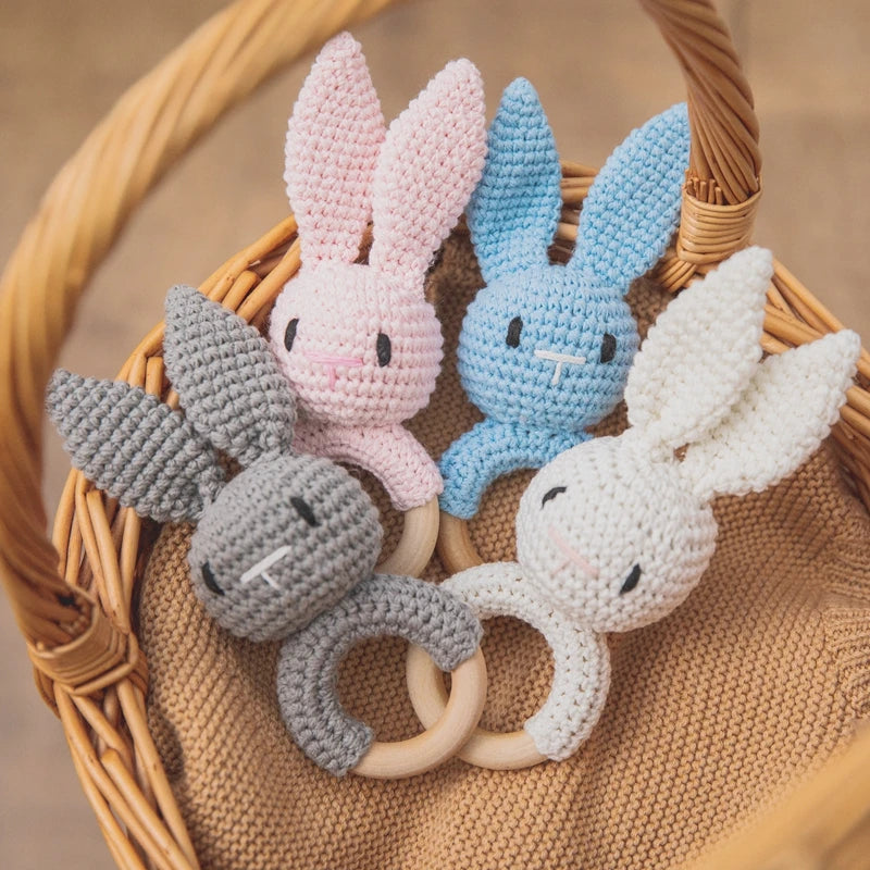 Cuddly Crochet Bunny Rattle - Naia Boutique