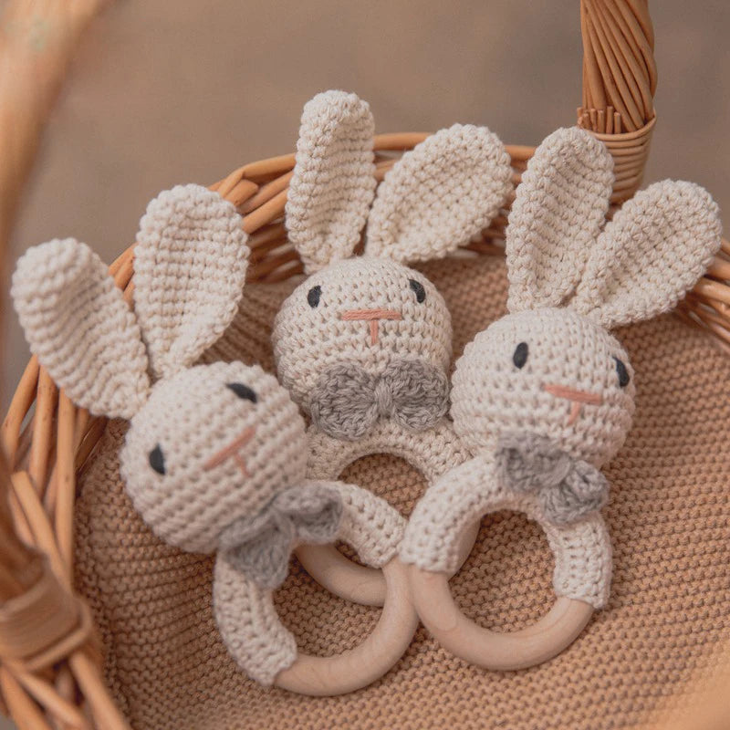 Cuddly Crochet Bunny Rattle - Naia Boutique