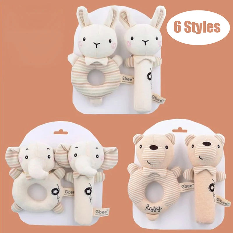 Cuddle and Clink Plush Animal Rattles - Naia Boutique