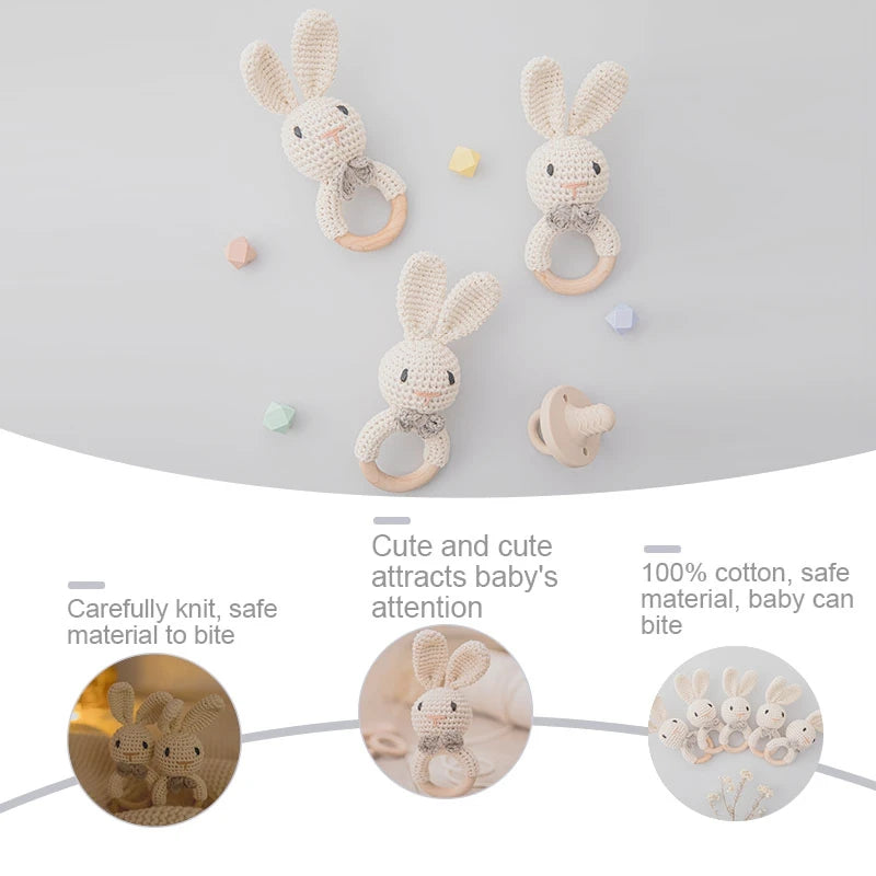 Cuddly Crochet Bunny Rattle - Naia Boutique