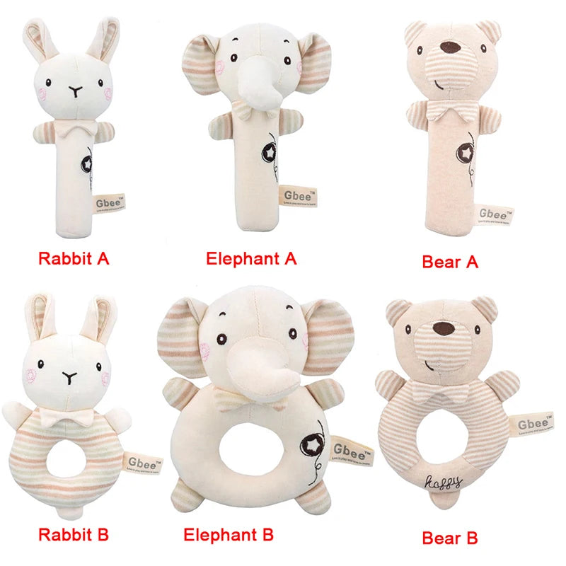 Cuddle and Clink Plush Animal Rattles - Naia Boutique