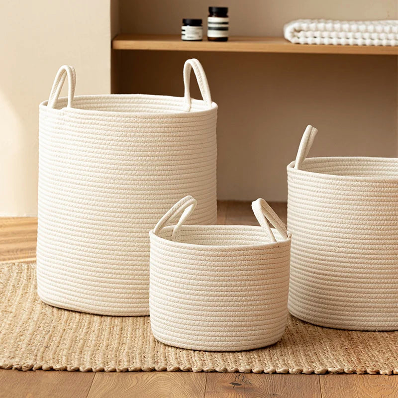 Pure White Storage Basket - Naia Boutique