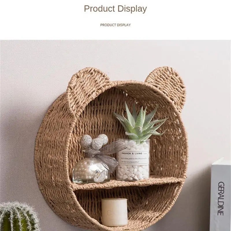 Rattan Retreat Wall Shelf - Naia Boutique