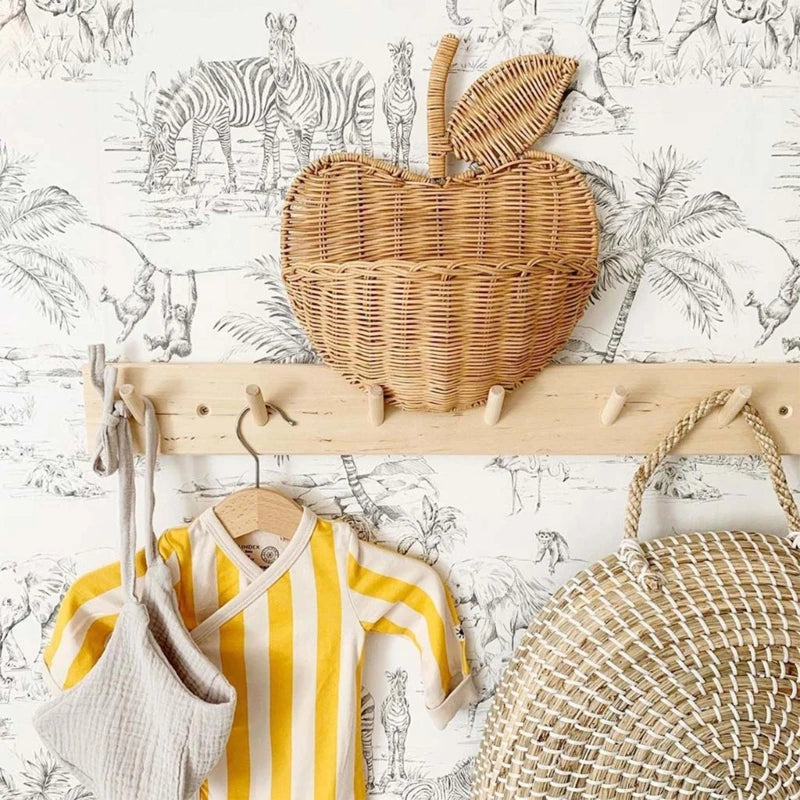 Rattan Fruit Basket Wall Hanging - Naia Boutique