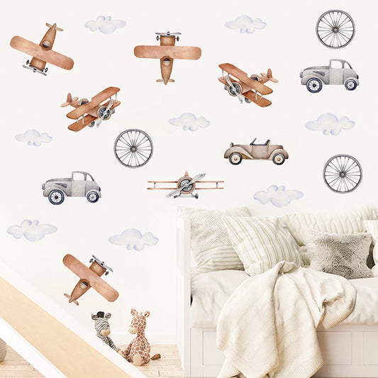 Whimsical Wheels Wall Decals - Naia Boutique