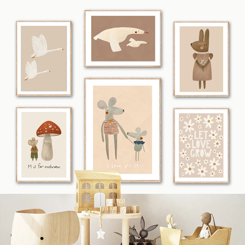 Whimsical Woodland Wall Art - Naia Boutique