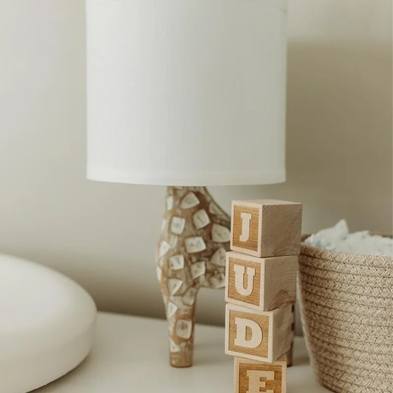 Personalized Wooden Name Blocks - Naia Boutique