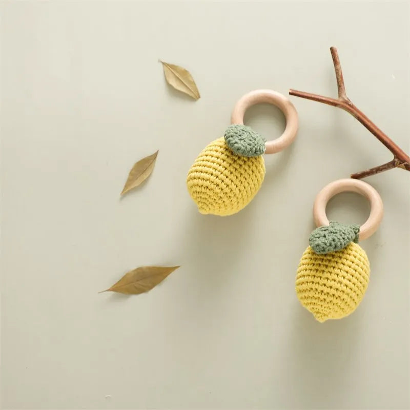 Zesty Lemon Crochet Rattle - Naia Boutique