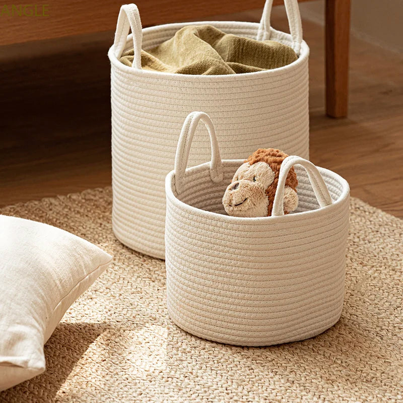 Pure White Storage Basket - Naia Boutique