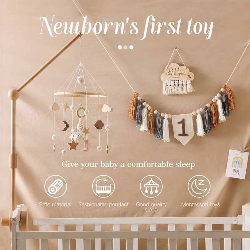 Melody Mobile Wooden Crib Toy - Naia Boutique