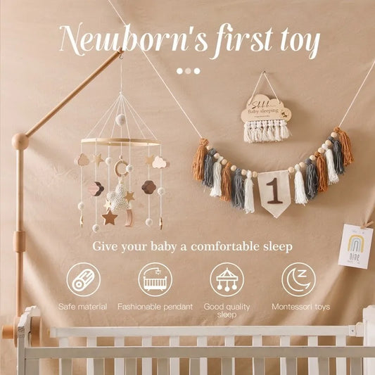 Melody Mobile Wooden Crib Toy - Naia Boutique