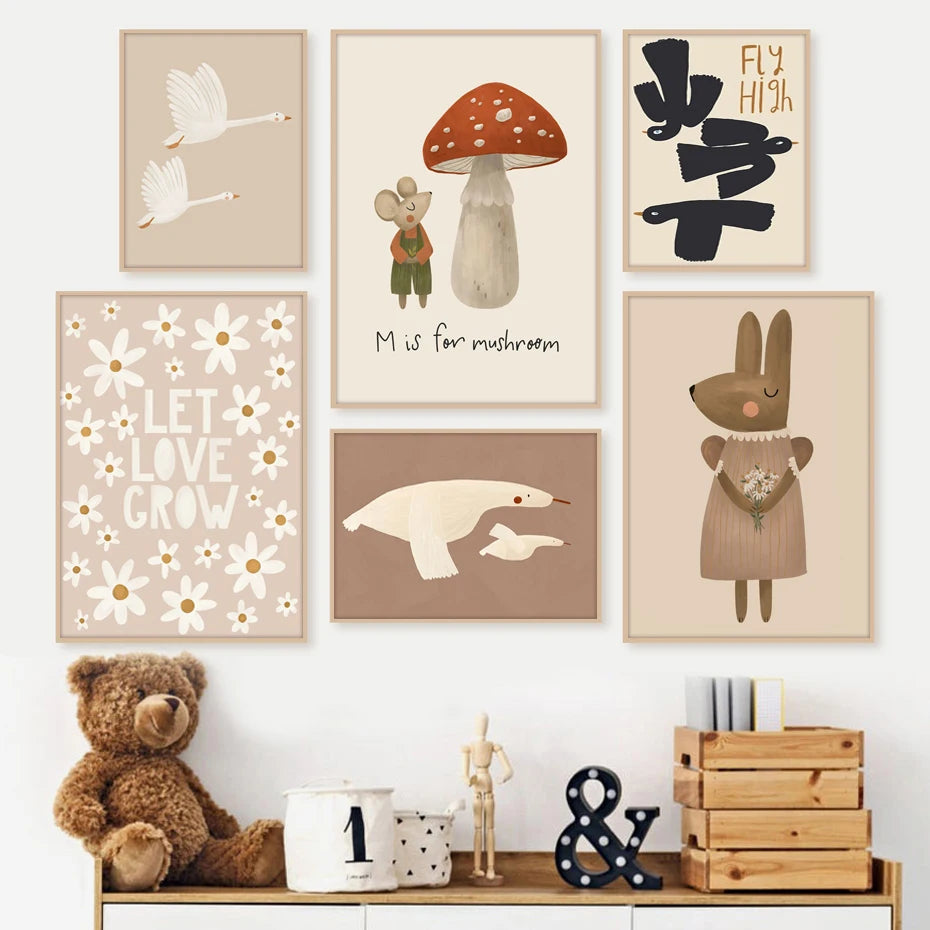 Whimsical Woodland Wall Art - Naia Boutique