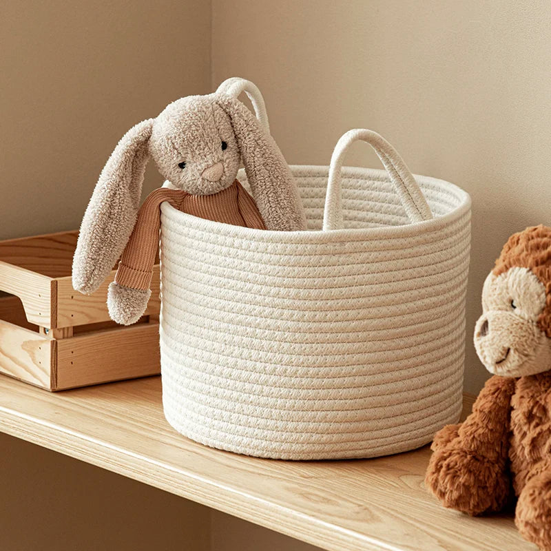 Pure White Storage Basket - Naia Boutique