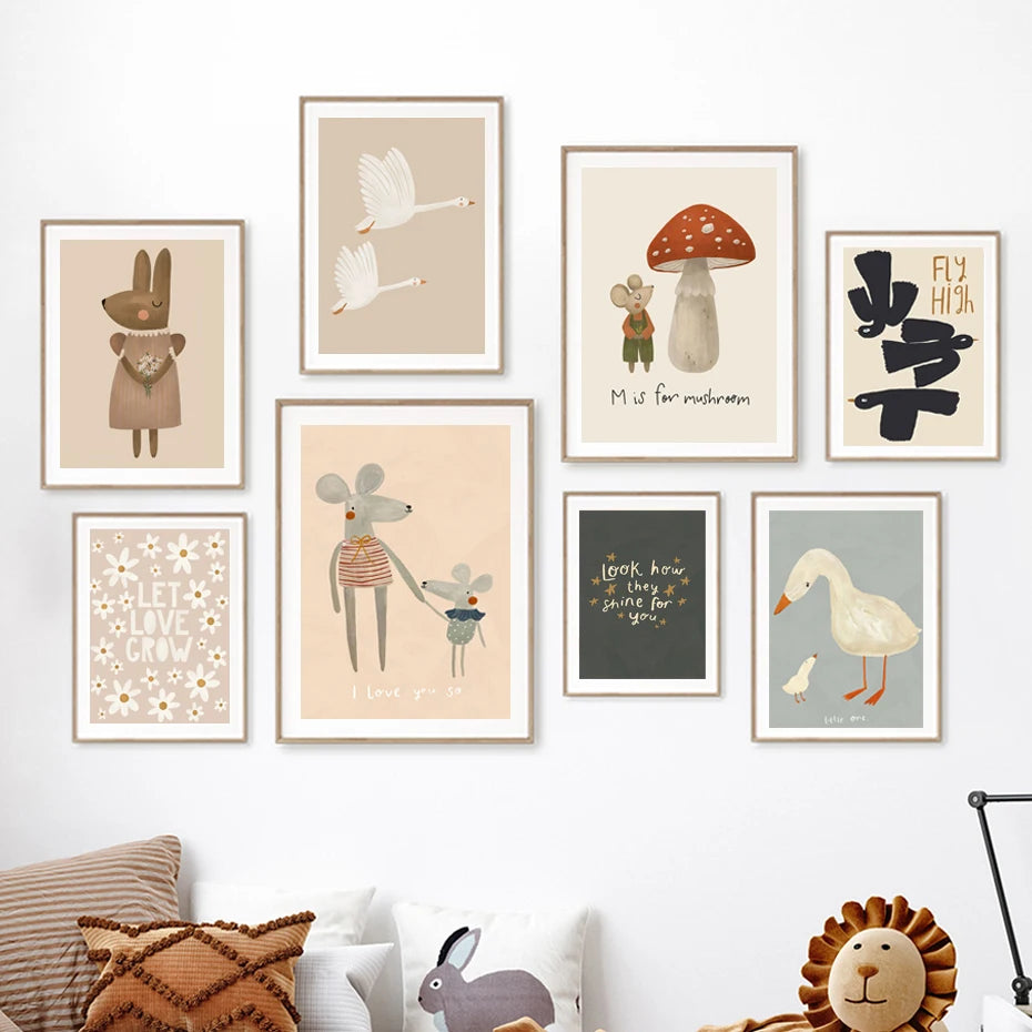 Whimsical Woodland Wall Art - Naia Boutique