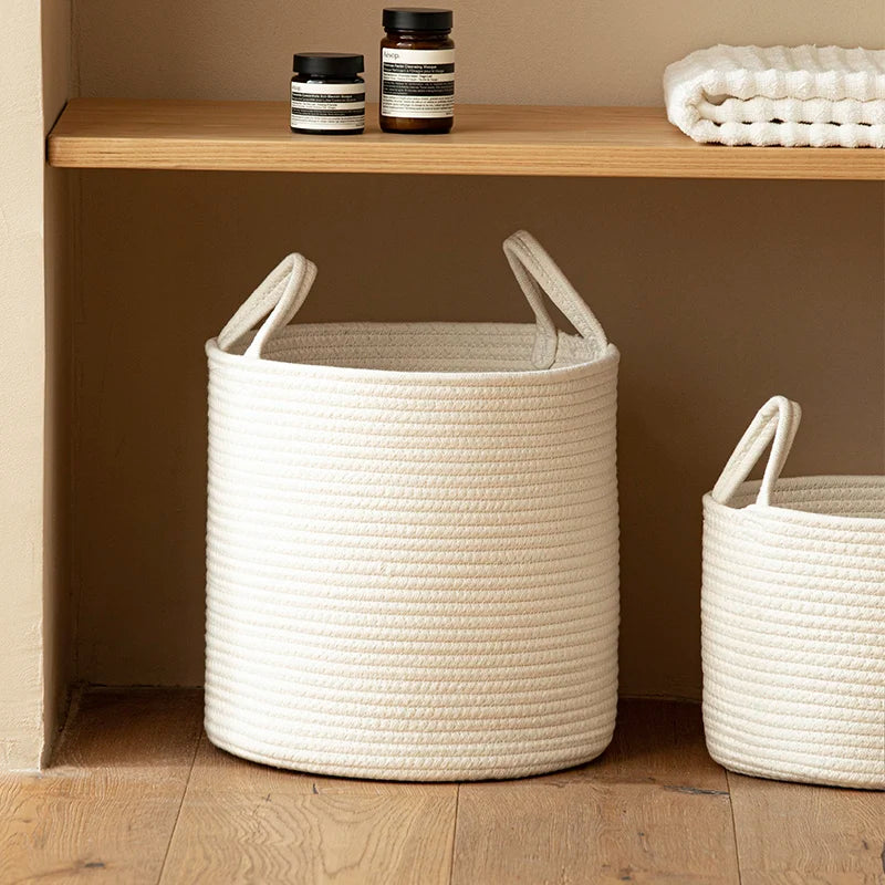 Pure White Storage Basket - Naia Boutique